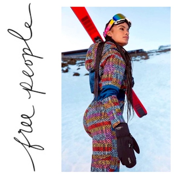 🆕 NWT Free People free movement ski suit All prepped  jacquard Size Small - Picture 3 of 9
